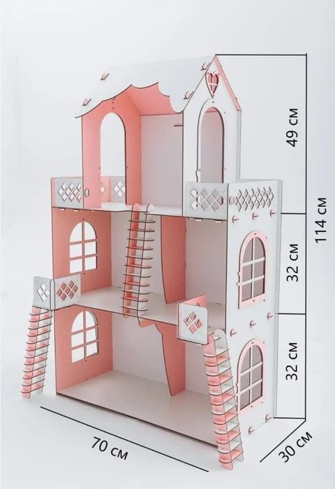 Кукольный дом и мебель для Барби