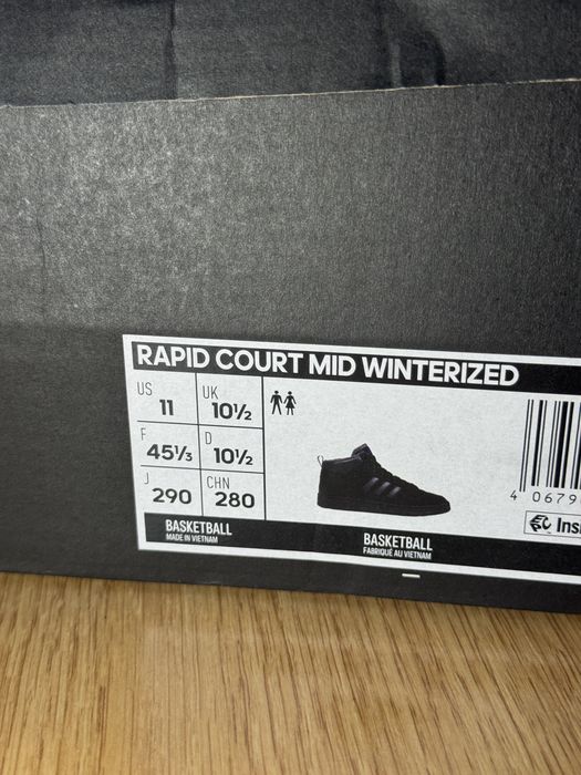 Adidas RAPID COURT MID J WINTERIZED (№ 45 1/3) – зимни / високи
