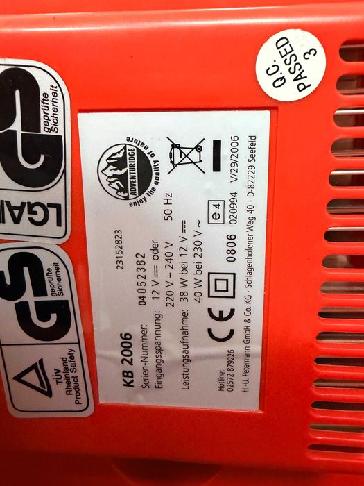 Хладилнa чанта Quigg KB 2006, 12V & 230V , 26л, студено