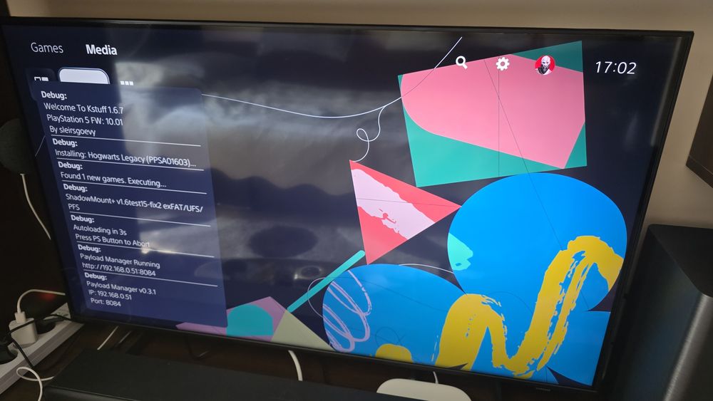 PlayStation 5 Slim disk, 1TB, Modat 10.01 EtaHEN