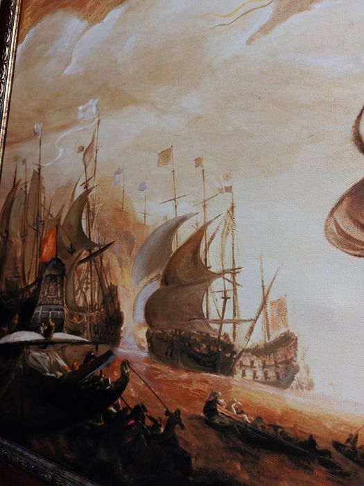 Картина репродукция  Кораби 110х84