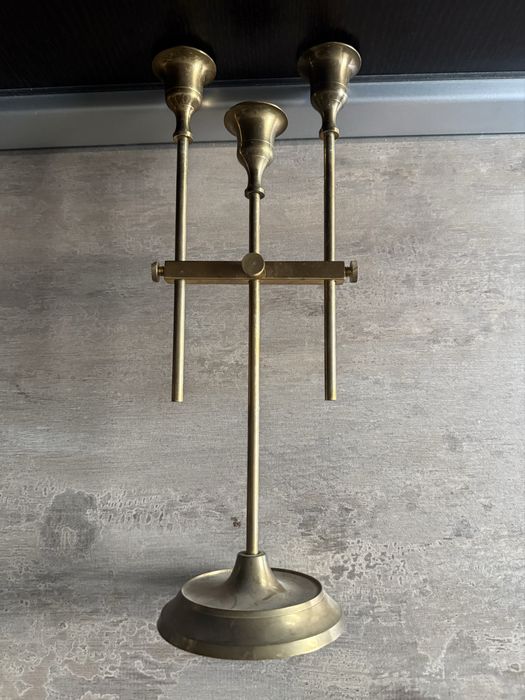 Candelabru ajustabil din alama
