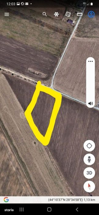 Str Crisului teren intravilan 4350mp, deschidere la 2 strazi 29ml, 50e