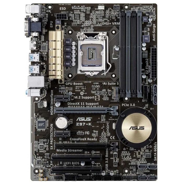 Дъно Дънна платка ASUS Z97-K 1150 DDR3 M.2 NVME OVERCLOCK