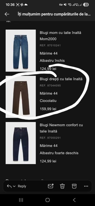 Blugi mango marimea 44