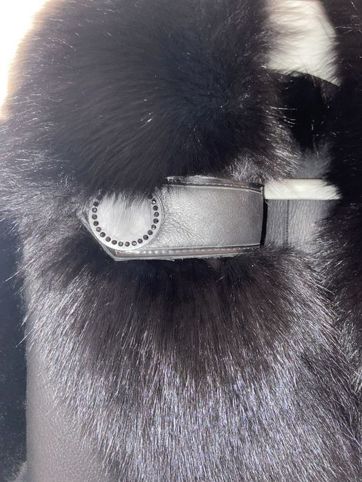 Дубленка кожа, ворот писец