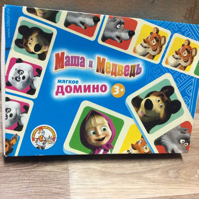 Мягкое домино "Маша и Медведь"