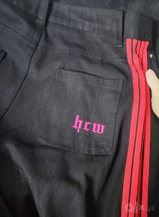 Джинсы черные hcw широкие
