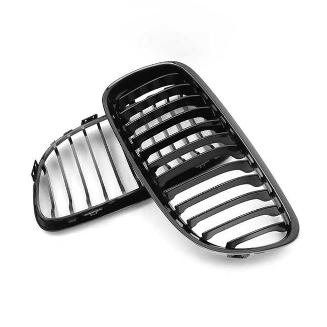 Grile Simple Bara Fata Nari BMW E90 E91 Facelift (2009-2012), Negru Lucios, Produse NOI