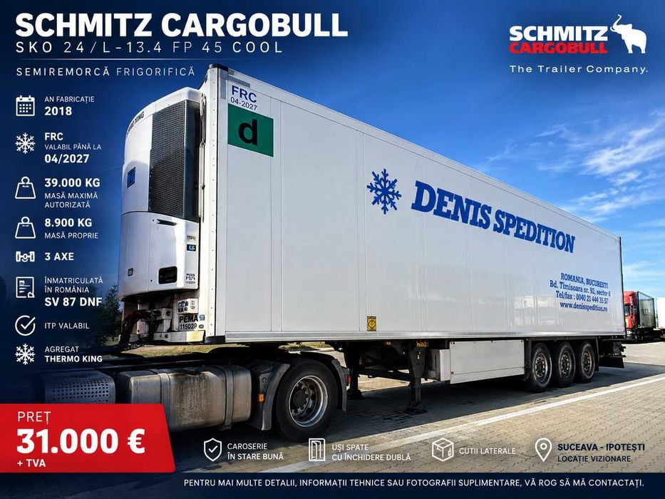 Semiremorcă frigorifică KRONE COOL LINER – 2018 – FRC