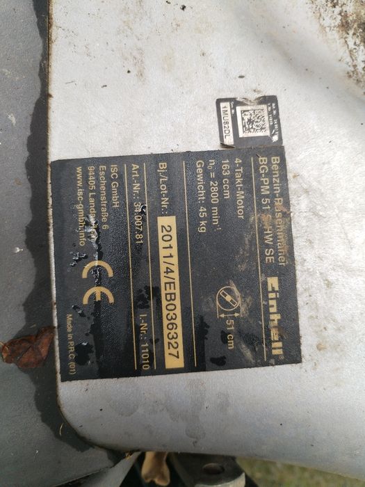 Vand autopropulsie mașini gazon einhell, lux touls, și alte piese din dezmembrarea mașinilor de gazon