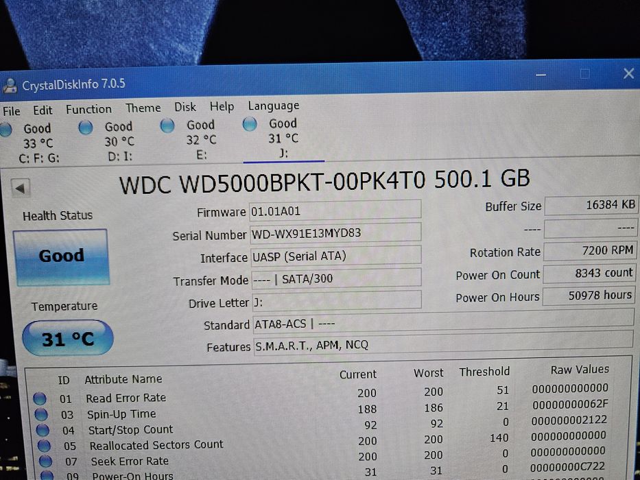 Hard disk laptop desktop pc nvr dvr  500gb