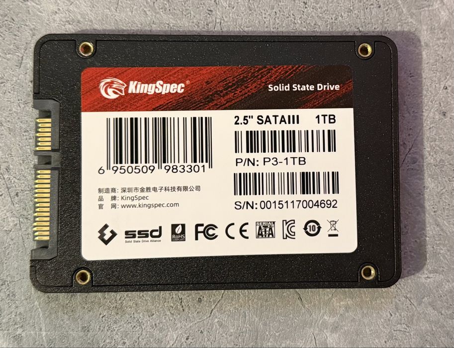 Продам новый SSD SATA 512GB