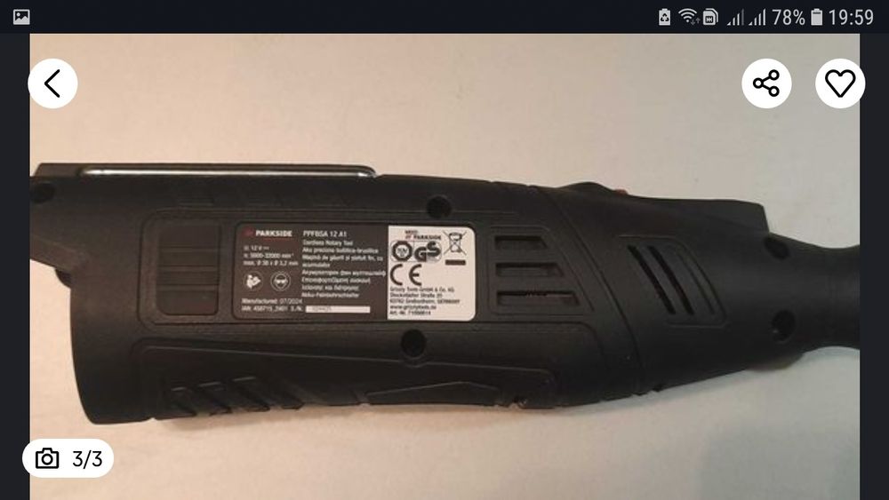 Freza/polizor fin parkside performance