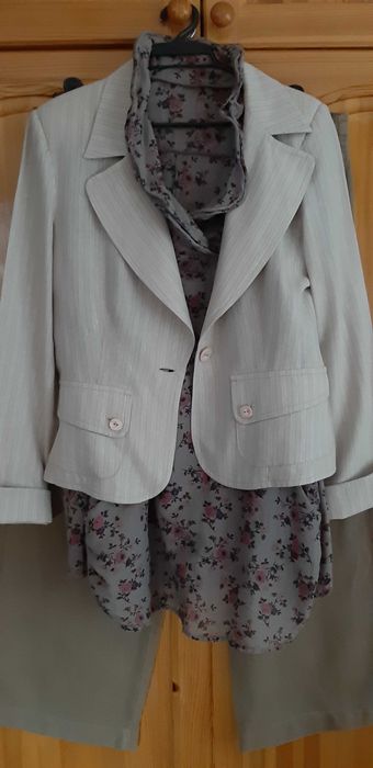 Костюм ЛЕН 3 Части–САКО + ПАНТАЛОН +ТУНИКА Памук! НОВИ!Пролет/Есен