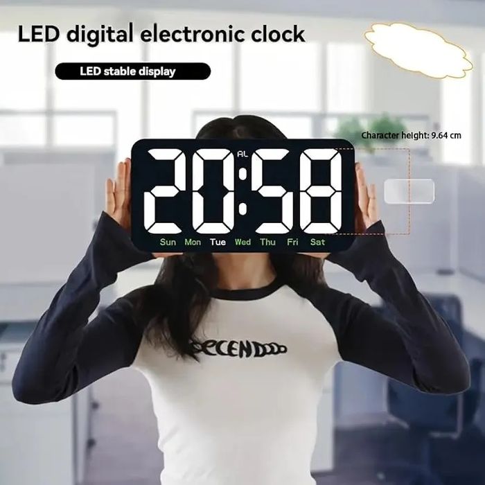 Электронный часы 26 см LED Digital Clock