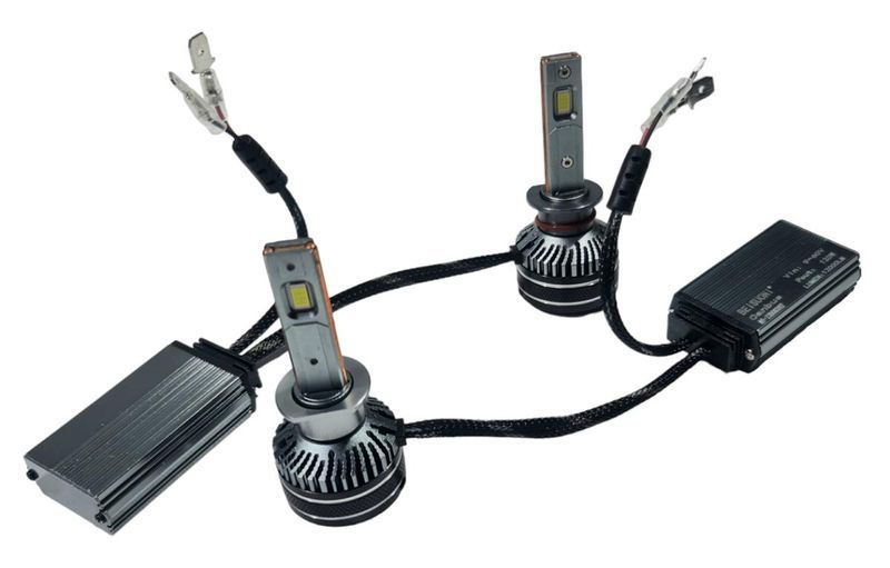 Лед крушки N9 за фарове Н1 ВИСОК клас CANBUS,Мощни /120W