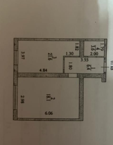 Продается черновая квартира