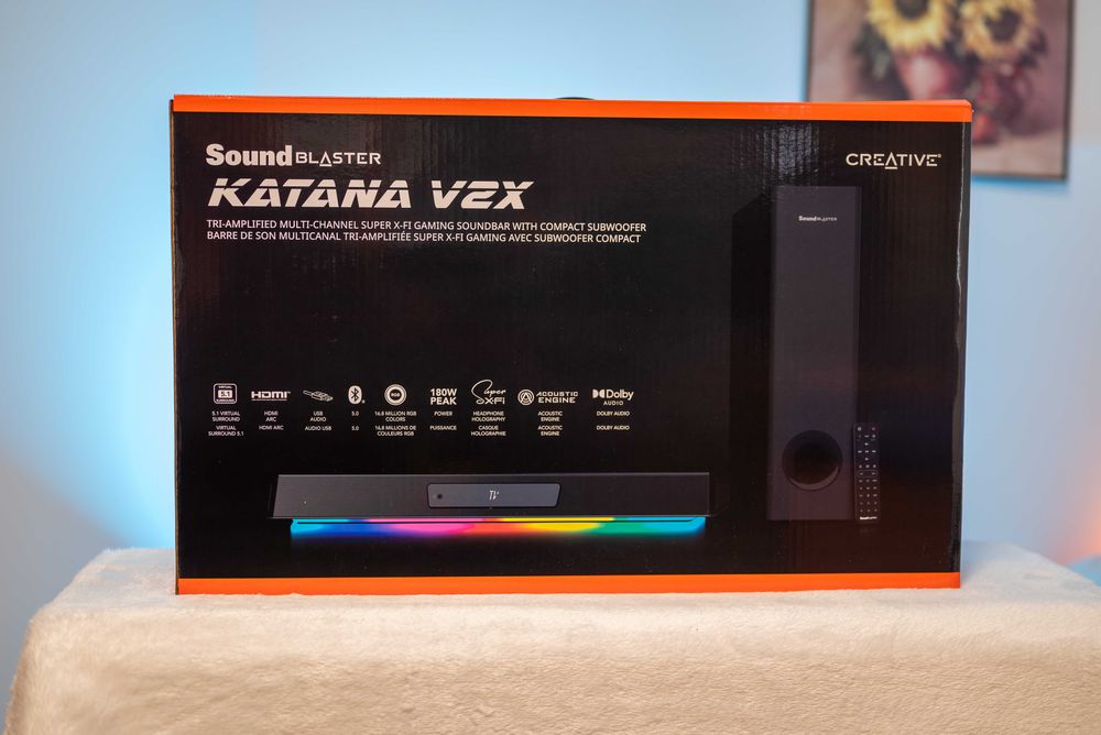 Soundbar Creative Katana V2X + subwoofer (2.1) - garantie