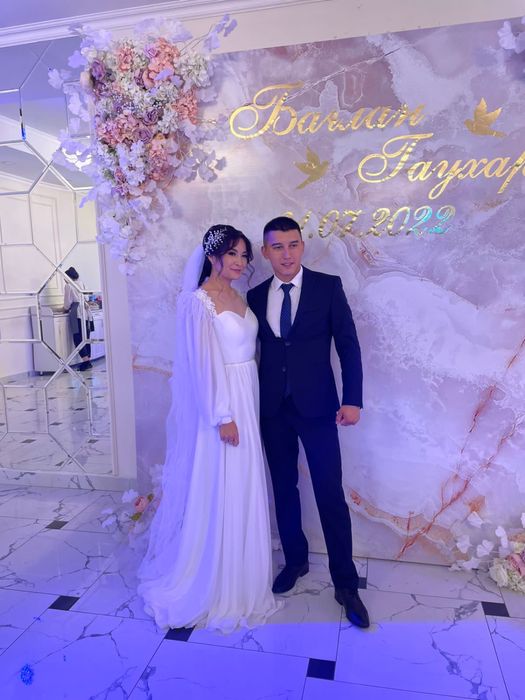 Свадебное платье белое