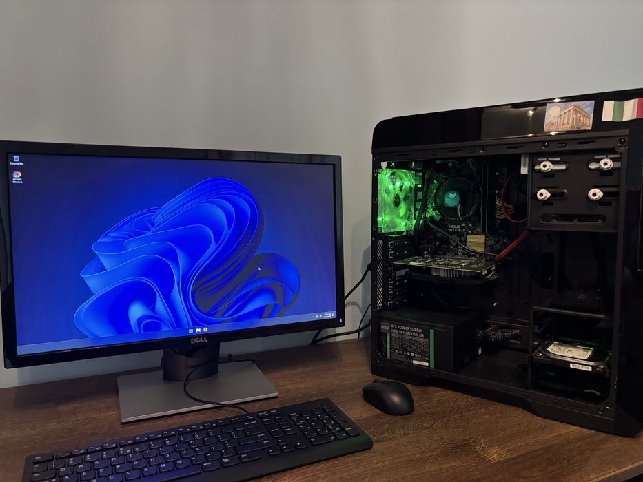 PC Gaming i5-7400 + GTX 1050 Ti 4GB + 24GB RAM + SSD 256GB + HDD 1TB + Monitor Dell 23,6”