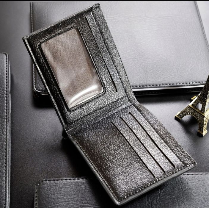 Мъжки портфейл с картодържател мъжки черен портфейл