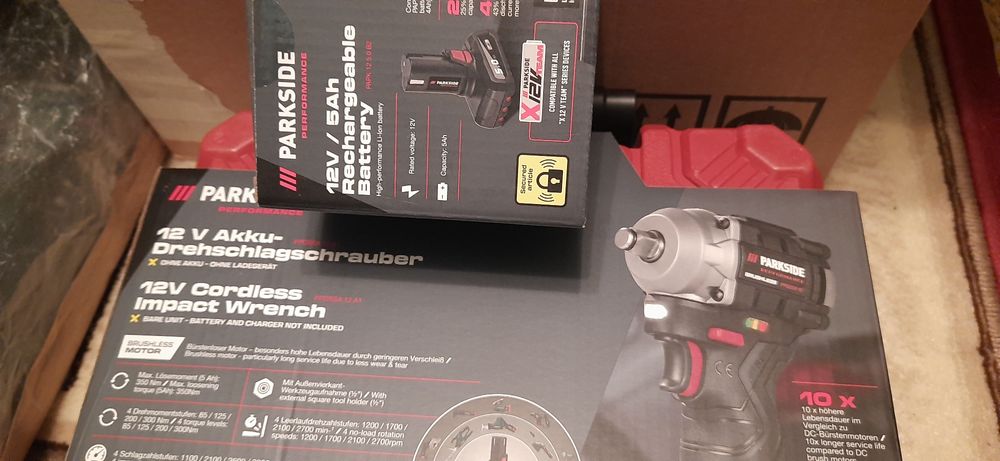 Bormasina impact parkside 12v/350Nm