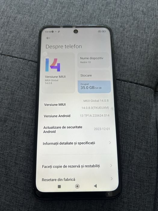 Xiaomi Redmi 10 64 gb gri