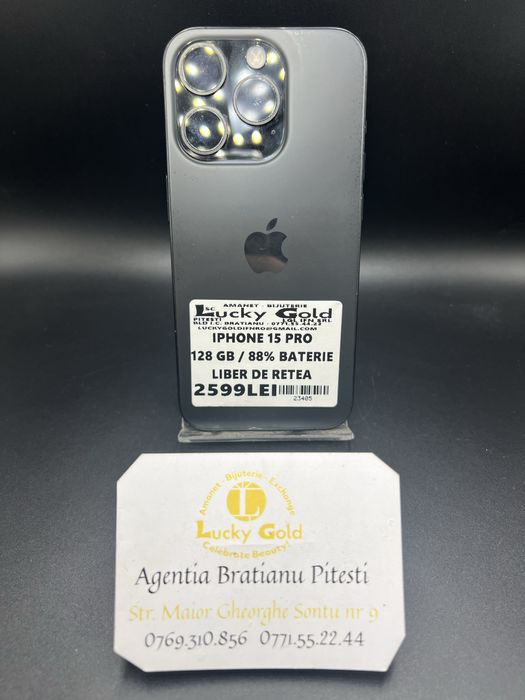 Iphone 15Pro 128gb 88% Baterie Liber de retea cod produs 23405