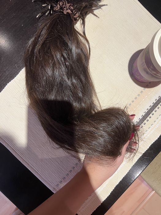 Индийска чуплива коса (естествен екстеншън)