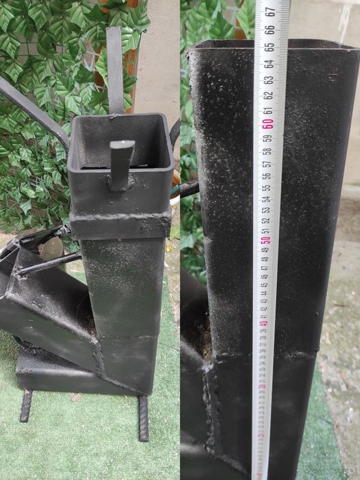 Sobă rachetă cu plită.