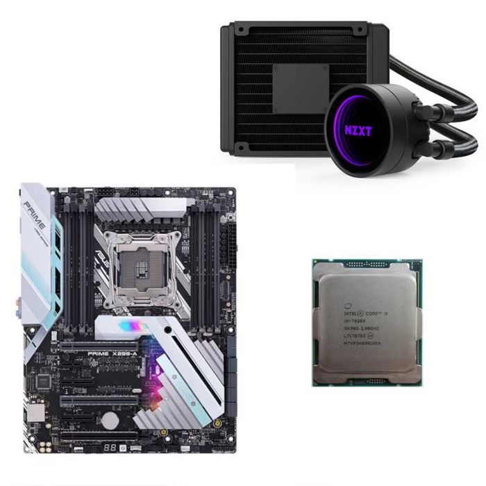 STARTER KIT Intel Core I9-7920X + ASUS PRIME X299-A II , Socket 2011-3 + NZXT - Kraken 120 RGB