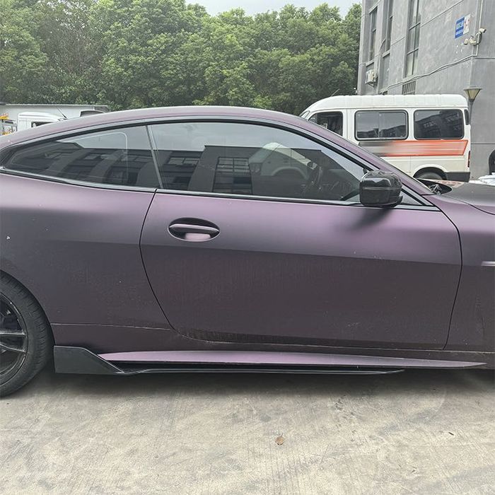 Prelungire praguri Aero compatibile BMW seria 4 G22 2021+ negru lucios