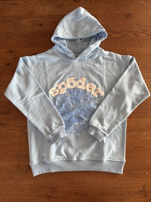 Sp5der Baby Blue Hoodie