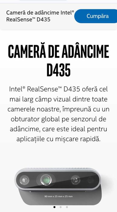 Vând camera 3D Intel