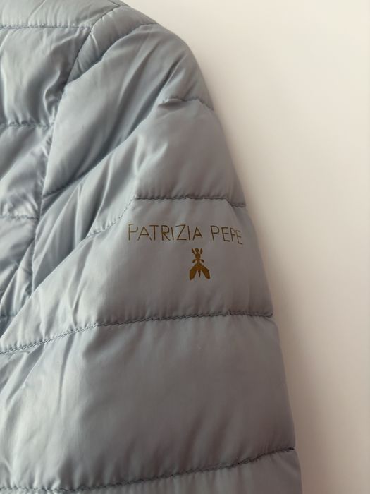 Patrizia Pepe бледо синьо яке XS с гъши пух