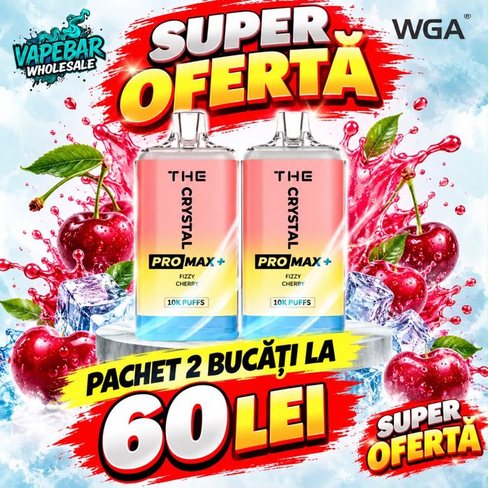 Vape Crystal 10000 Puffs Pachet 2 bucati
