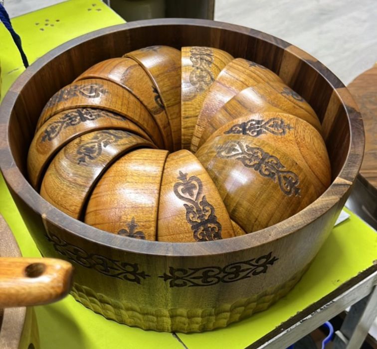 Деревянный набор для кумыса