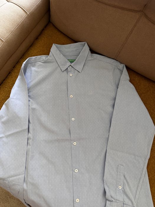 Рубашка школьная на мальчика Benetton