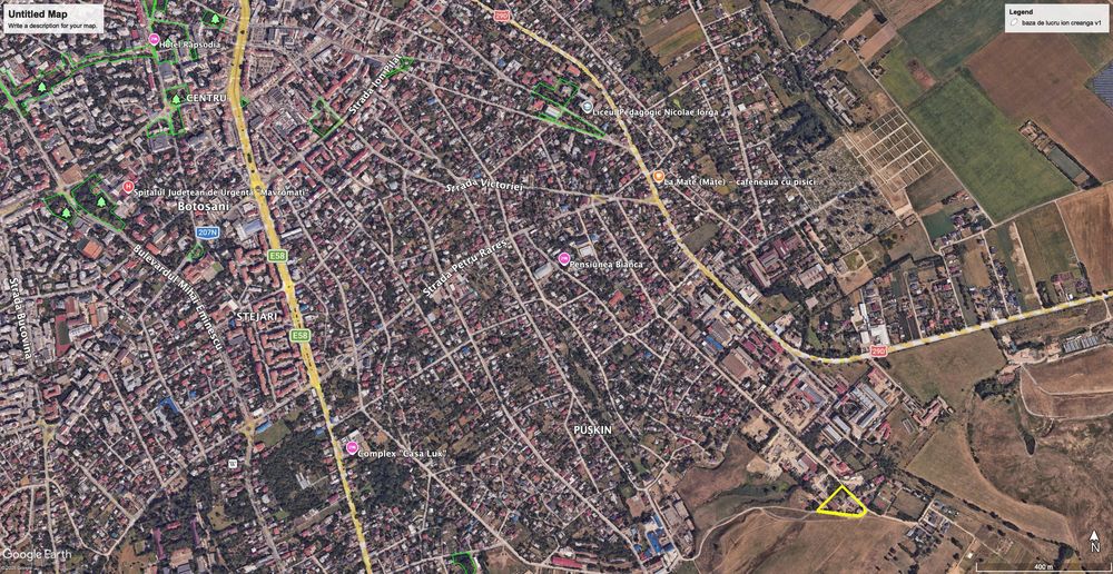 Oportunitate Unică Dezvoltare Rezidențială – Teren Plan 8.400 mp, Str. Ion Creangă, Botoșani
