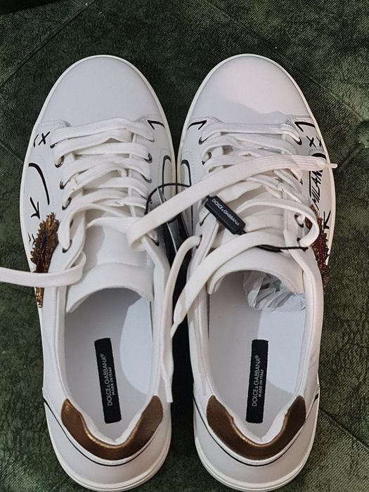 Sneakersi Dolce & Gabbana NOI Originali,Piele,marime 43! Cadoul Ideal