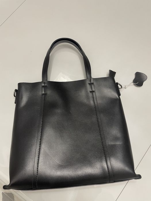 Сумка-шопер: натур. кожа