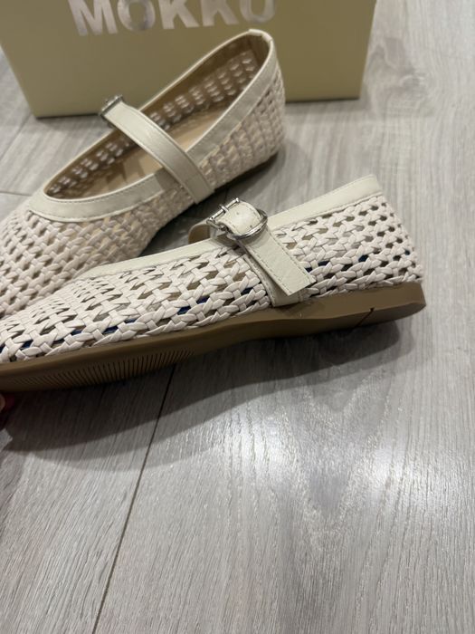 Женская обувь балетки в сетку