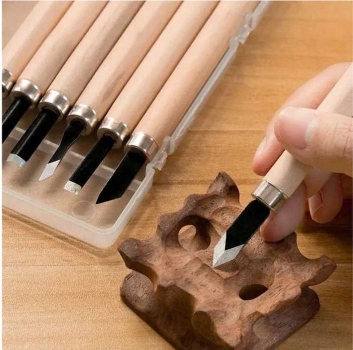 Набор резцов (ножей) по дереву 12 штук