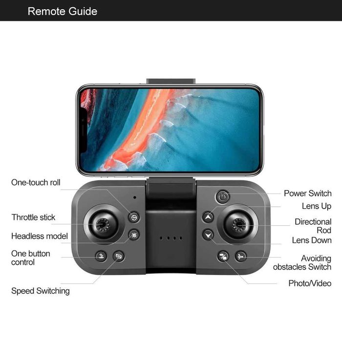 Drona Alhena®, 8K, Mod mentinere altitudine, 3D, Foto/Video, S2S