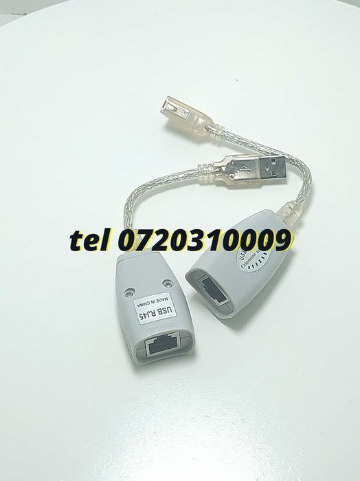 Adaptor Extensie Usb Rj45 45M Cat 5 6 cat5 cat6