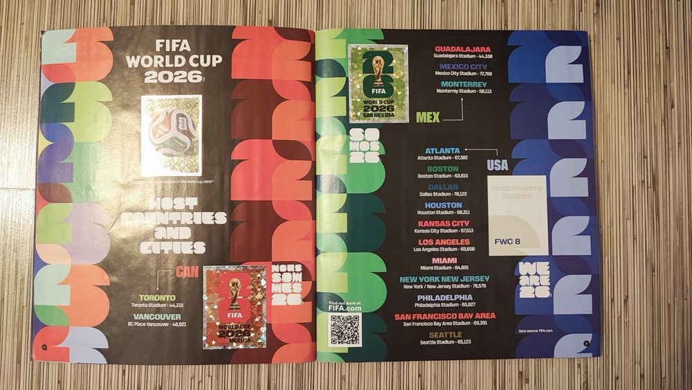 Album stickere Panini Cupa Mondiala SUA 2026,