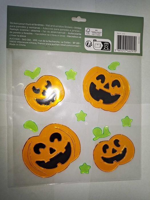 Set decoratiune Halloween – Stickers pentru fixare pe geamuri