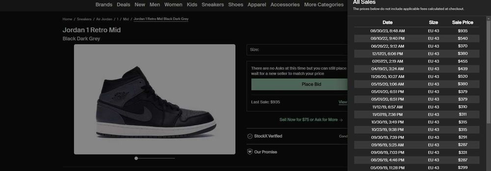 Jodan 1 Mid Black & Grey - Primul batch din Romania