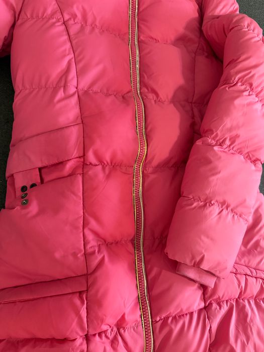 Продам теплый розовый Пуховик